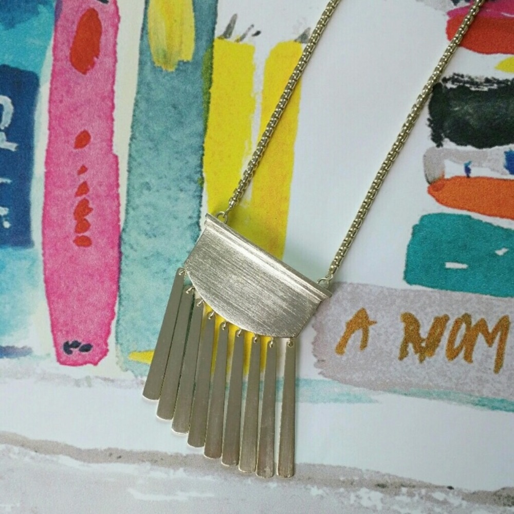 Kendra Scott long Reversible necklace NWTpink/gold - Picture 2 of 8